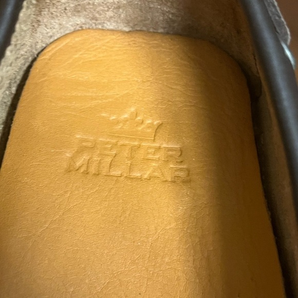 Peter Millar Leather and Suede Driving Loafer Brown/Tan size 11.5 main image 5